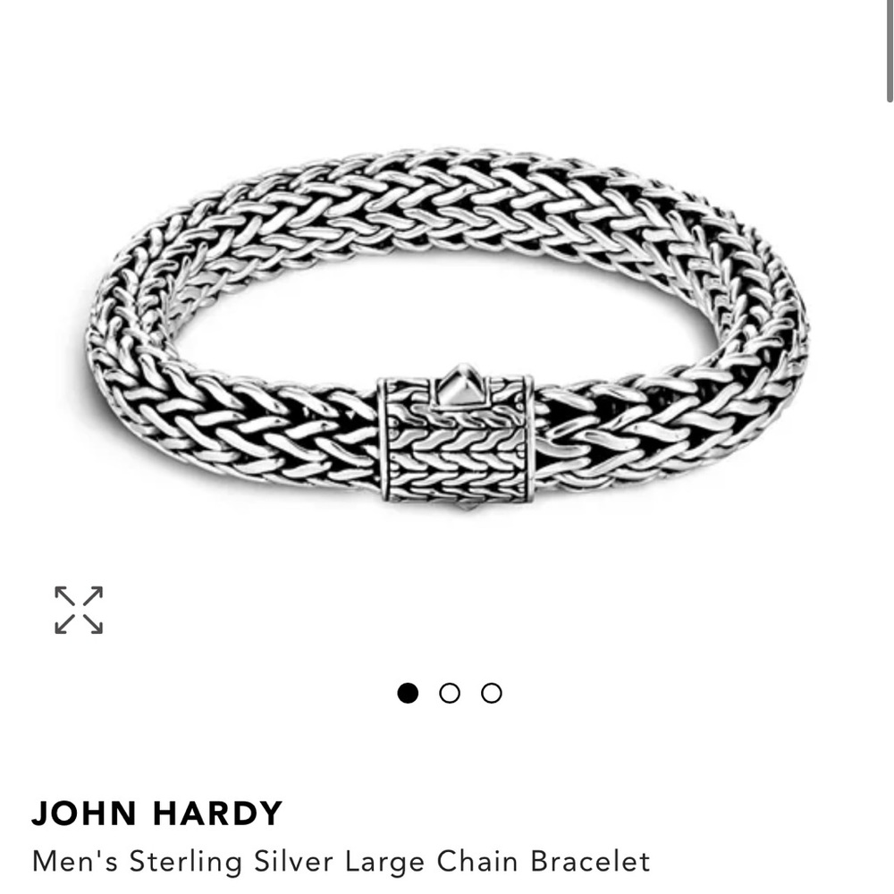 Preowned John Hardy chain bracelet 8.5”. 925.